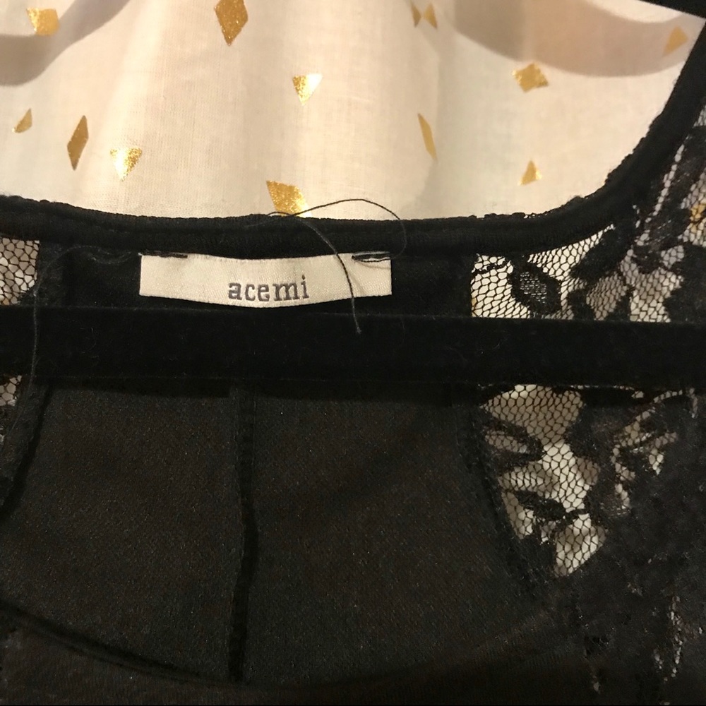 BLACK LACE DETAILING DRESS - Picture 3 of 4